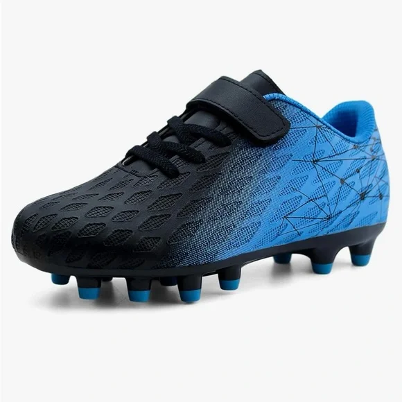 Brooman Kids Firm Ground Soccer Cleats Boys Athletic Football Shoes - Picture 1 of 4
